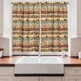 thumbnail image 2 of Ambesonne Prehistoric Kitchen Curtains, Mexican Style, 55"x39", Multicolor, 2 of 3