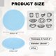 thumbnail image 2 of Uxcell 4 Pcs Trivets for Hot Dishes, 8 Inch Cotton Potholders for Hot Pots and Pans Cotton Rope Woven Trivet Heat Resistant for Kitchen Table Countertop, Azul, 2 of 6