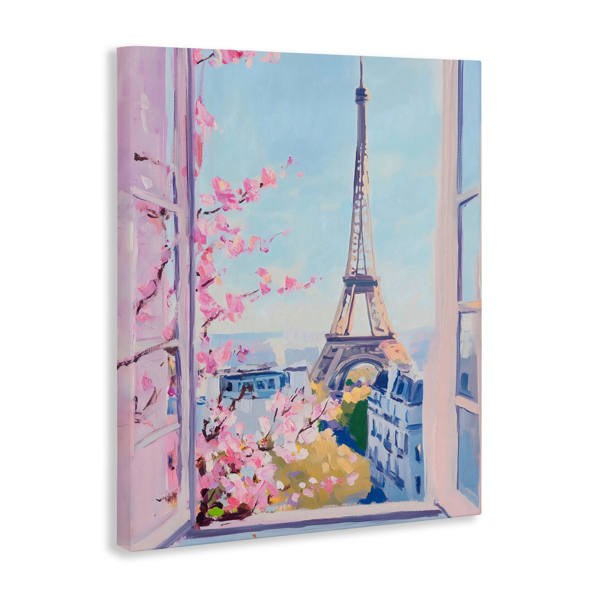 Stupell Industries Eiffel Tower View in Spring Canvas Wall Art, design by The Prints Vibe