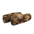 thumbnail image 2 of 20-inch by 8-inch Double-corded Patterned Jacquard Chenille Bolster Pillows with Inserts (Set of 2) 9814-CD-S2-JCH-CO-34, 2 of 2