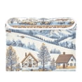 thumbnail image 7 of Yayeee Collapsible Cube Storage Bin with Lid Fabric Closet Decorative Basket with Handles, Blue Snowy Mountain, 7 of 7