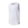 thumbnail image 4 of Rigardu Men'S Fashion Spring And Summer Casual Sleeveless Round Neck Threaded Sports Undershirt Men'S Pullover Bottoming Shirt White + XXL, 4 of 6
