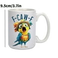 thumbnail image 2 of Ceramic Coffee Mug With Rooster Graphic And Humorous Lettering Large Handle Durable Drinkware For Beverages Tea Office Home Use, 2 of 2