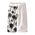 CHANGMOO Swim Trunks Men 5 Inch Print Board Elastic Waist Causal Mens