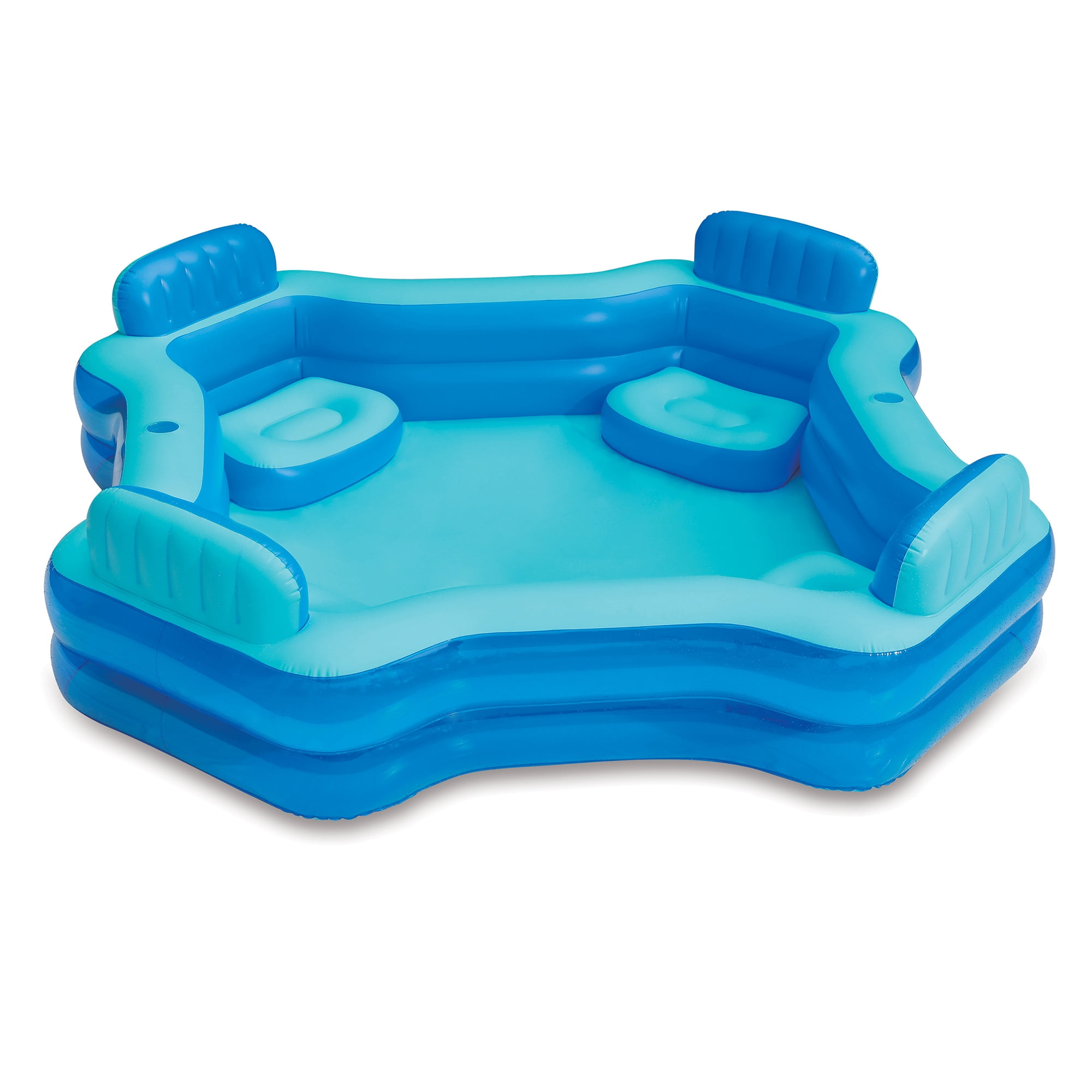 Play Day Deluxe Comfort Family Inflatable Swimming Pool Lounge Swim Center Seats