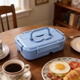 thumbnail image 7 of AZXY Plastic Bento Box, Simply Divided Sealed Lunch Box, Portable Outdoor Leakproof Fast Food Container, Durable Multi-Grid Bentgo Box for Office Work and Daily Meal Prep, 10.04x7.28x2.95 In, 7 of 7