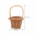 thumbnail image 2 of LAMIRO 6 Pcs Furniture Home Decor Wedding Decor Mini Baskets for Favors Mini Easter Baskets Bulk Mini Woven Basket Wedding Party Decoration Small Candy Gift Basket Miniature Rattan Micro Scene, 2 of 7