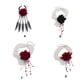 thumbnail image 5 of Guardurnaity Perla ajustable color rojo sangre para mujer, moderna y resistente a la oxidación. Ideal para Halloween y fiestas temáticas. Ropa, zapatos y accesorios Miscelánea 6642K1 uno, 5 of 6