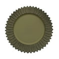 thumbnail image 2 of BalsaCircle 6 Olive Green Round 13 in Sunflower Design Matte Plastic Dinner Charger Plates Party Events Decorations, 2 of 8