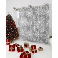 thumbnail image 5 of Grey Christmas Shower Curtain, Retro Farmhouse Winter White Snowflakes Waterproof Fabric Shower Curtains with 12 Hooks, Bathroom Curtain Set for Bathroom Accessories Decor, 48 x 72 Inches, 5 of 9