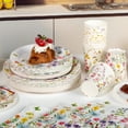 thumbnail image 4 of Floral Disposable Plates and Napkins - Wildflower Paper Tableware Set for 20 Guests Paper Plates Napkins Cups for Wedding Birthday Party Supplies, 4 of 7