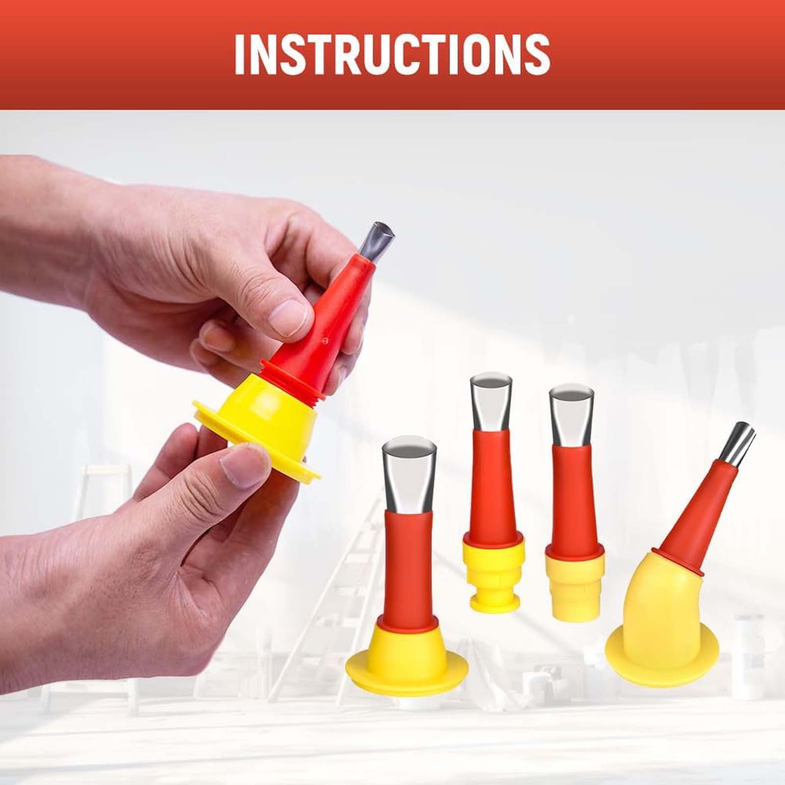 27 Pièces Kit D'outils De Buse En Caoutchouc Intégré Universel, Revêtement De Buse De