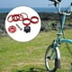 thumbnail image 4 of Espaciador De Auriculares De Bicicleta De 3x1 1/8 Pulgadas Con Tapa , Juego De Tuercas De Estrella Para Auriculares, Color Rojo, 4 of 7
