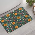 thumbnail image 2 of Pioneer Flower Floral Print Pattern Bathroom Rugs Mat, Non Slip Microfiber Bathroom Rug with Rubber Backing, Soft Mats for Bathroom Floor Tub Shower, 17"x27", 2 of 5