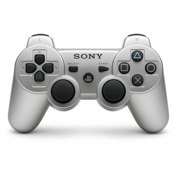 Restored Sony OEM PS3 Dualshock 3 Controller Silver For PlayStation 3 (Refurbished)