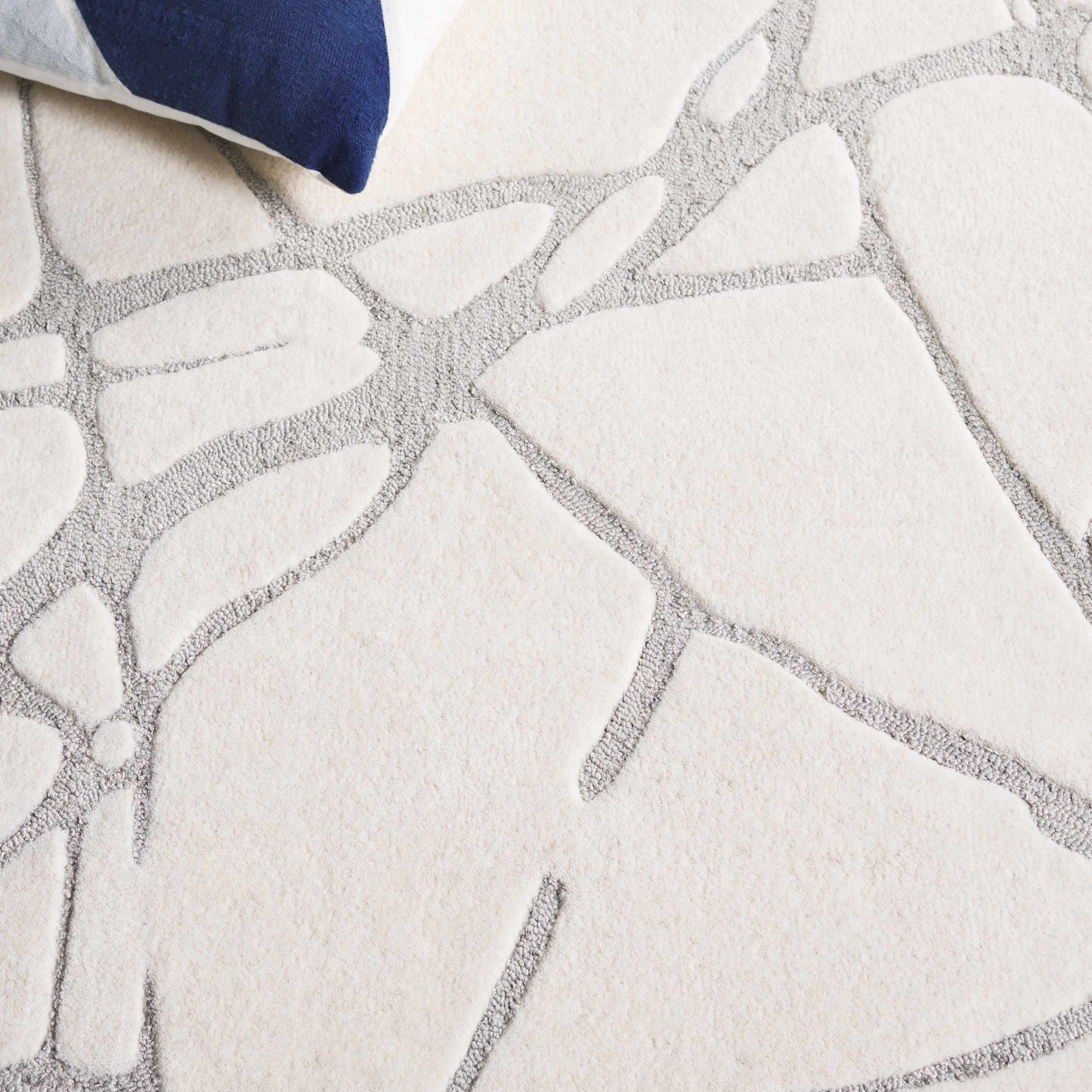 SAFAVIEH Rodeo Durga Abstract Area Rug, Ivory/Gray, 6' x 9'