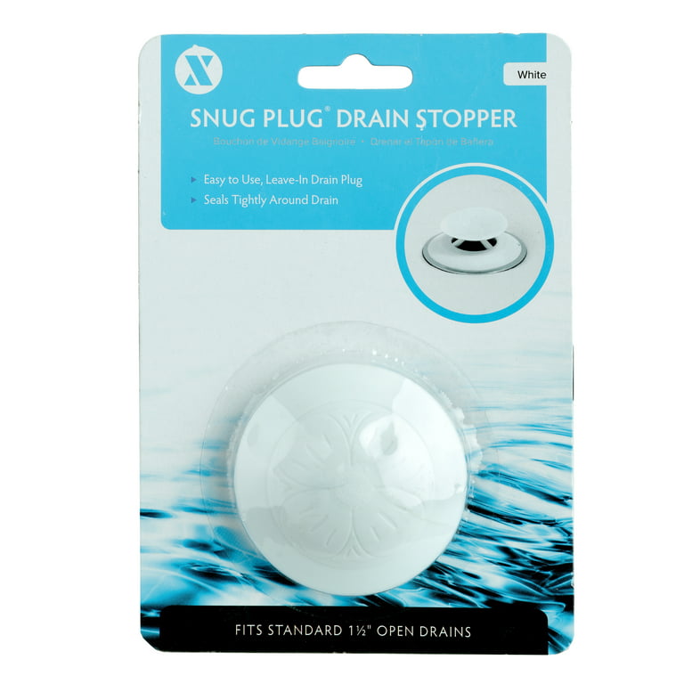 Snug Plug Bath Drain Stopper: Pop Up & Push/Pull Tub Stopper
