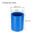 thumbnail image 2 of 32mm Straight Pipe Fitting Coupling Adapter Connector Blue ,5Pcs, 2 of 3