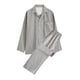 thumbnail image 1 of Pijamas de manga larga para hombre, ropa de casa informal, pantalones y cuello vuelto, 1 of 2