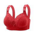 thumbnail image 2 of Rvasteizo Women Wireless Bra Thin Cup Wireless Breathable Comfy Bust Lift Adjustment Everyday Bra, 2 of 5