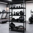 thumbnail image 5 of 5-Tier Storage Shelves, Heavy Duty Garage Shelving Unit, Adjustable Metal Shelves, Utility Rack, Boltless Assembly for Garage, Basement, Warehouse, 2250 lbs Capacity,  Black, 5 of 14