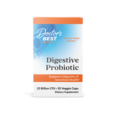 Doctor's Best Probiotic, Non-GMO, Gluten Free, Vegan, 20 Billion CFU, 30 Veggie Caps
