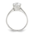 thumbnail image 2 of Sterling Silver Polished CZ Ring, 2 of 6