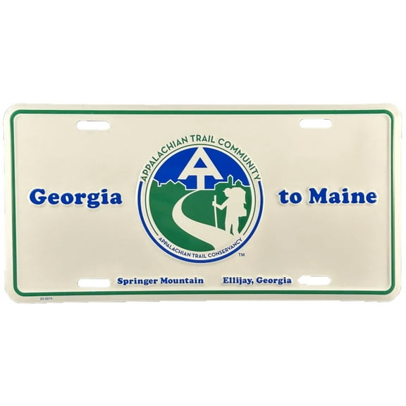 Hangtime Georgia to Maine Appalachian Trail 6x12 inch license plate