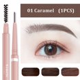 thumbnail image 5 of Lápiz de cejas ultrafino de doble punta, 1,5mm, giratorio automático, Natural, resistente al agua, lápiz de cejas profesional de larga duración, maquillaje, 5 of 5
