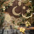 thumbnail image 2 of Colgante de madera Eid Mubarak, adorno de Ramadán Kareem, regalo islámico musulmán, para el hogar Decoración de mesa, suministros para fiesta artesanal, 3 piezas, 2 of 4
