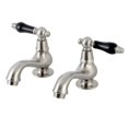 thumbnail image 1 of Kingston Brass KS1108PKL Robinet de Lavabo avec Poignée Croisée, SN, 1 of 2