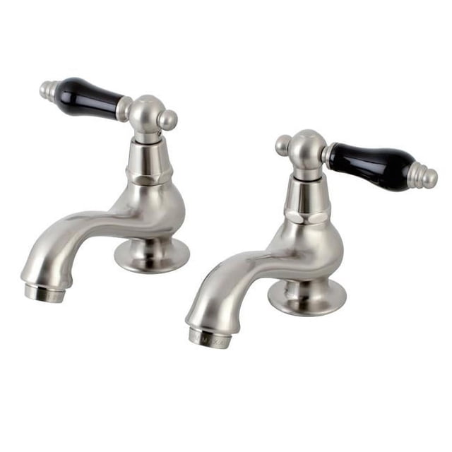 Kingston Brass KS1108PKL Robinet de Lavabo avec Poignée Croisée, SN