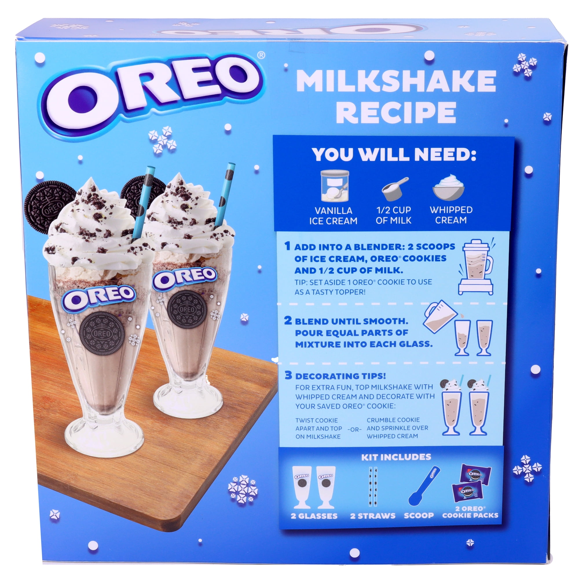 Oreo Cookie Milkshake Gift Set & Sour Patch Milkshake Gift Set, Holiday  Stocking Stuffers & Christmas Gifts by Frankford Candy