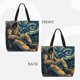 thumbnail image 2 of Balery Astronaut Starry Night Bolsa de Mano para Mujeres con Cremallera, Bolsa de Gimnasio con Compartimentos, Bolsa para Laptop, Bolsa para Trabajo, 2 of 7