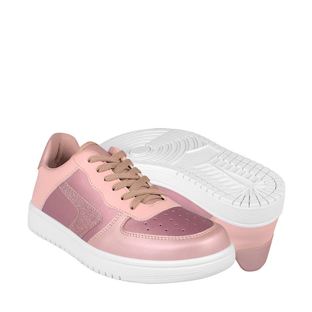 TENIS CASUALES DAMA STYLO 5002 SIMIPIEL ORO