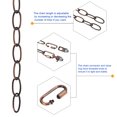 thumbnail image 4 of Uxcell 3mm Thick 1.83m Long Hook Loops Connectors Pendant Light Fixture Chain Red Bronze 1 Set, 4 of 5