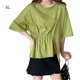 thumbnail image 1 of Camiseta casual de mujer con cuello redondo, media manga, blusa suelta irregular para chica superior Methold AP001742-06, 1 of 7