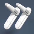 thumbnail image 1 of Cerradura de palanca de puerta a prueba de niños, cerradura de puerta de seguridad para bebés, adhesivo 3M VHB fácil de instalar y usar (blanco, paquete de 2), 1 of 5