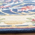 thumbnail image 3 of Safavieh Heritage Toby Oriental Area Rug, Navy/Ivory, 6' x 6' Round, 3 of 10