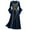 a Navy, variant on LYXSSBYX Womens Long Sleeve Dresses Women's Long Dress Vintage Long Sleeve Floor Length Dress Elegant Elven Dress