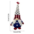 thumbnail image 3 of American Hat 4th of July Decorations Faceless Doll Plush Patriotic Independence Day Memorial Day Party Ornament Forest Old Man Gnome Doll for Indoor Shelf and Office DeskDecor, 3 of 6