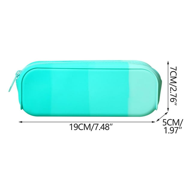 COM1950s Large Pencil Case, Concise Large Capacity Silicone Pencil Case School Supplies for Kids, School Pencil Case, Pencil Cases for Students, Silicone Pencil Case