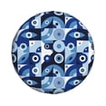 thumbnail image 4 of Spare Tire Cover, Evil Eye A Wheel Cover Tire Covers For Trailers Car Truck Camper Universal Tire Covering Fits Diameter14"-17", 4 of 4