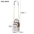 thumbnail image 2 of FORMRS Crossbody Bag for Women Quilted Travel Shoulder Cell Phone Purse with Chain Strap Handbag, Pink Mosaic Pattern, 2 of 7