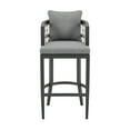 thumbnail image 2 of Zella Outdoor Patio Bar or Counter Stool in Aluminum with Rope and Cushions, 2 of 8