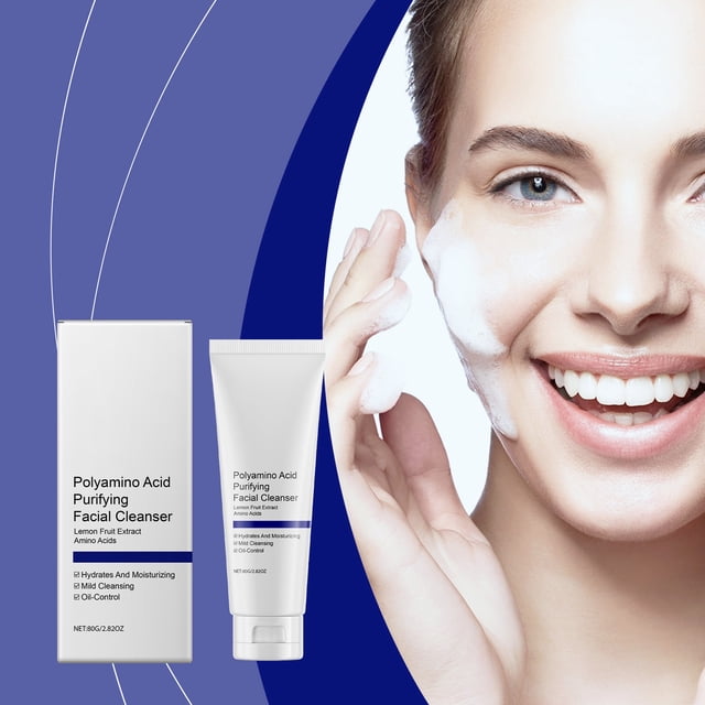 Fiudx Limpiador Suave, Gel Limpiador Facial para Piel Sensible, Hidratante Limpiador de Poros, Crema Gel Control Degrasa, Rutina de Limpieza Diaria, Apto para Todo Tipo de Piel, 80 G. Fórmula Refresc