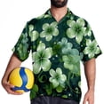 thumbnail image 4 of Saint Patrick's Day Men's Printed Casual Button Down Short Sleeve Beach Shirts, 4 of 6