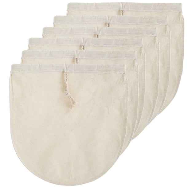 Jetcloudlive 6 Pzas Bolsas de Leche de Nuez, Bolsas Reutilizables de Bolsa Fina para Colar, Coladores de Yogur de Leche de Almendra, Bolsa de Filtro para Yogur de Soya, Café Frío, Té, Jugo