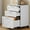 White, variant on 3-Drawer File Cabinet with Lock, Mobile Under Desk Filing Cabinet for Home Office, Wood Storage Organizer for Letter/a4/Legal Size Documents