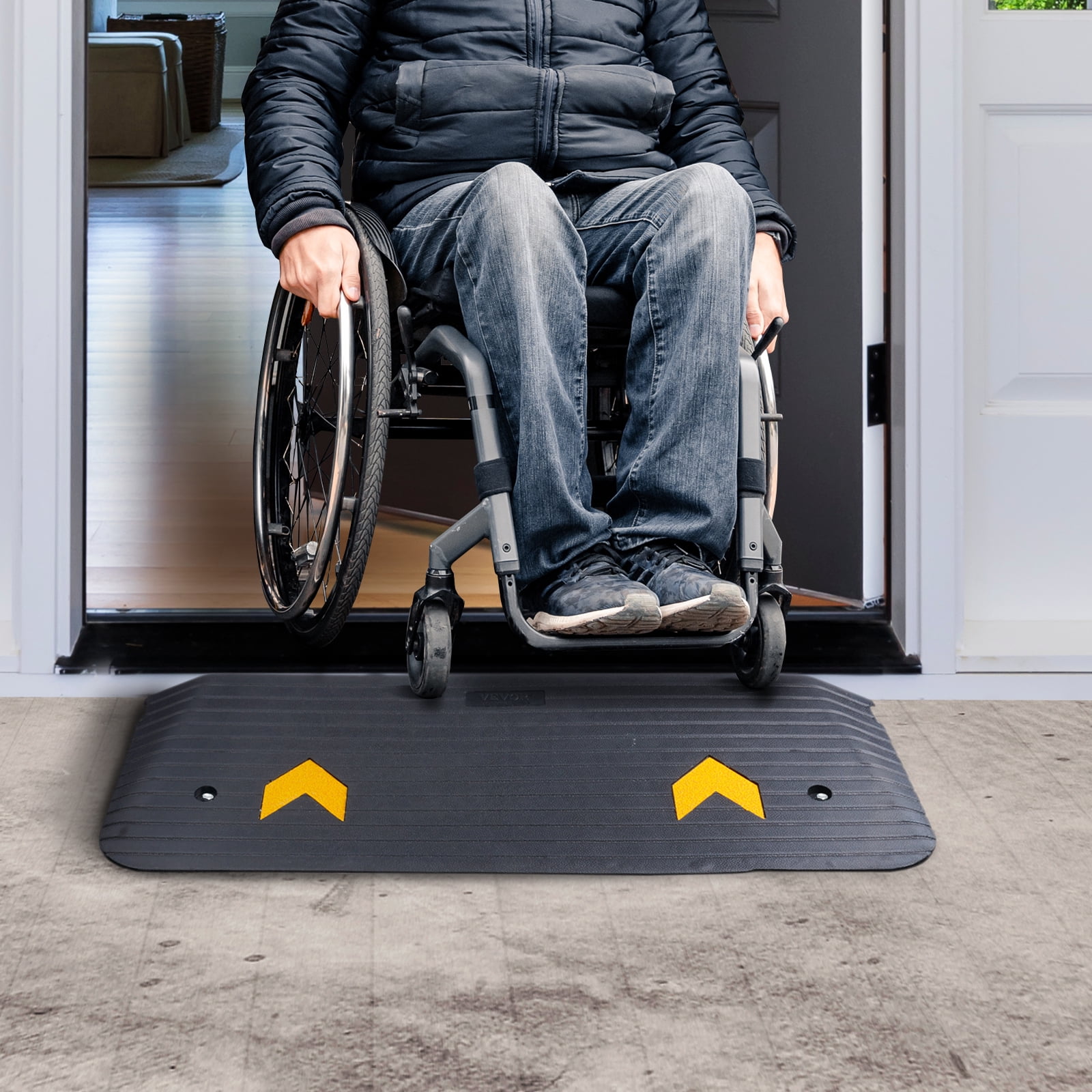 Cansten Ramp BENTISM Rubber Threshold Ramp Door Ramp 1.5